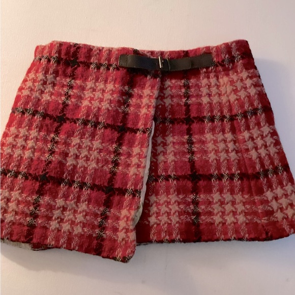 Burberry tweed min girl skirt sz 5